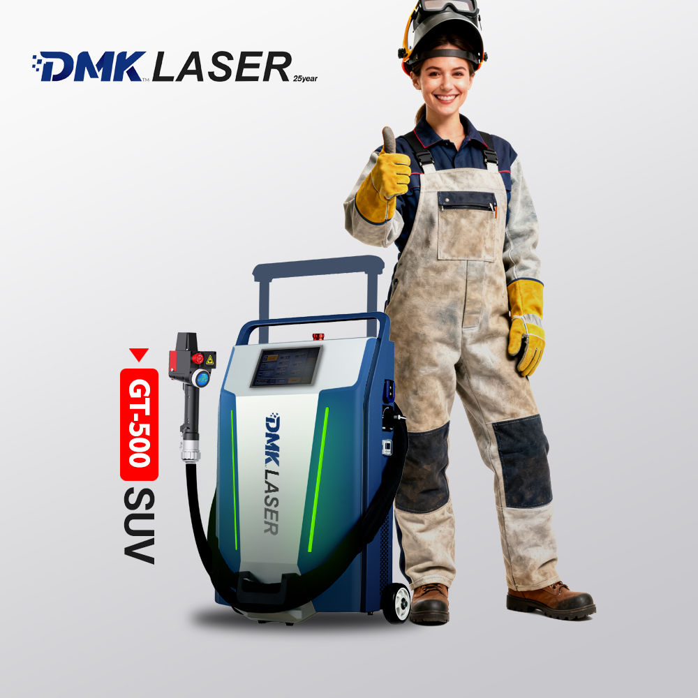 DMK 200W/300W Suitcase Pulse Laser Cleaner Portable Industrial Cleaning Equipment