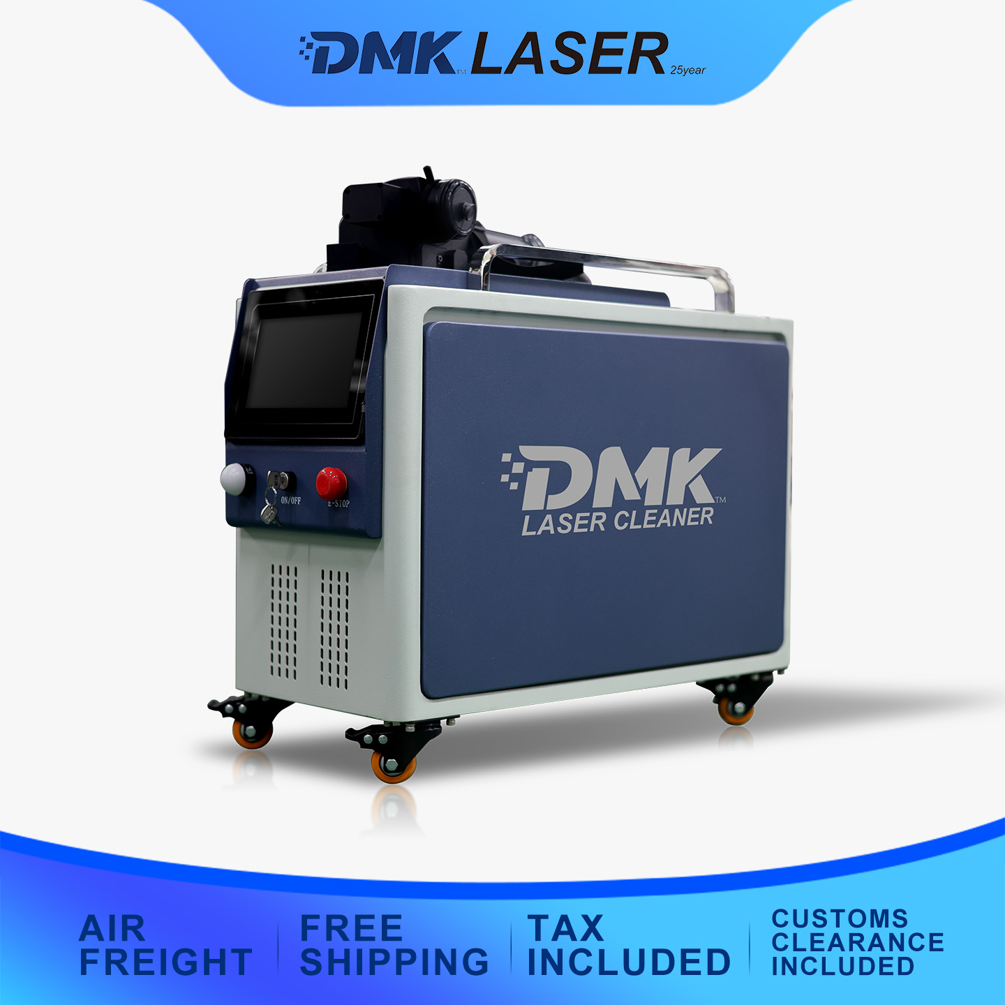 DMK 300W Air-cooling Laser Rust Removal Laser Cleaning Machines Handheld Laser Cleaner