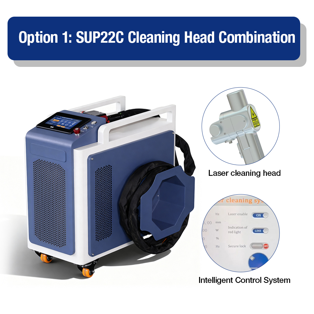 GT1000 1000W High-Power Pulsed Laser Cleaning Machine for Wood, Rust, Paint and Coating Removal